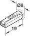 24 V Loox5 Zuleit. LED-Band 8mm/24V/2,0m/blk