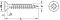 Stahl Hospa-Schrauben SK PZ gchr. 3,5x17mm