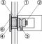 8 – 12 mm Montageset f.Glastuer 8-12mm