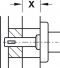 Drueckerstift St.verz.8x70mm