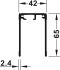 weiß, pulverbeschichtet Slido R-Aluflex Ein. FS 65mm weis. 6,0m