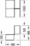 eloxiert E6/EV1 DOPPELECKBESCHLAG CP30/TP30 Al.elox