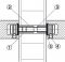 45 – 70 mm Mont.Set Tuergr.H/prw. 45-70mm