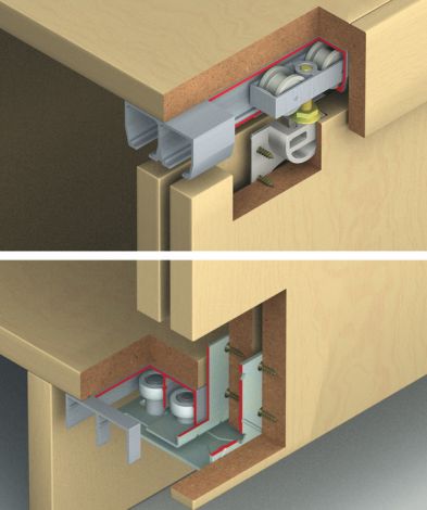 mit Raststopper Hawa Beschlägesatz Dorado 40 MF 3T