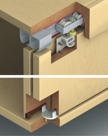 mit Raststopper Hawa Beschlägesatz Dorado 40 IF 3T