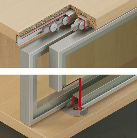 mit Einzugsdämpfung einseitig Slido F-Li21 20F Beschl. 2T