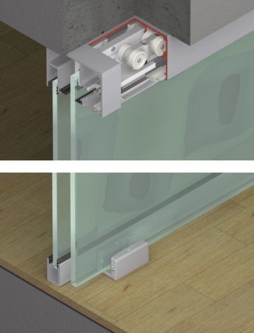 mit Dämpfung (optional) Porta 100GW/GWF Beschlaegesatz