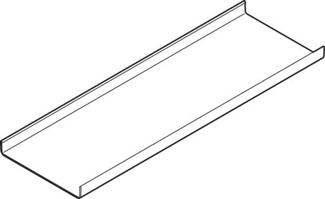 silberfarben Abdeckung Alu silb.f.Daempf.