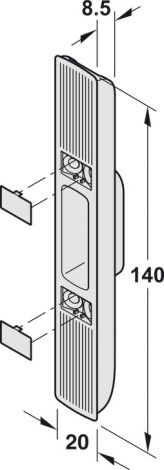 Stahl Schliessteil f. Mfv Autom.el.