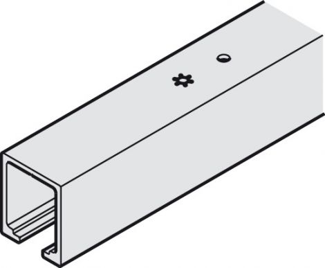 silberfarben, eloxiert Laufschiene Junior 80/100 Alu 1,8m