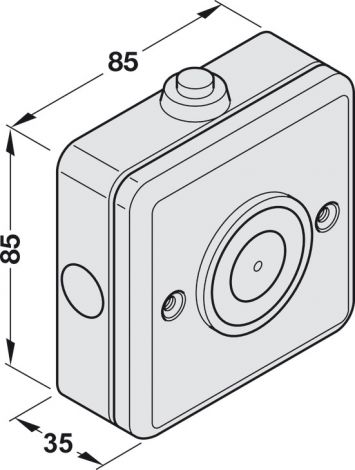 verkehrsweiß, RAL 9016 Elektromagnet we. EM 500 A