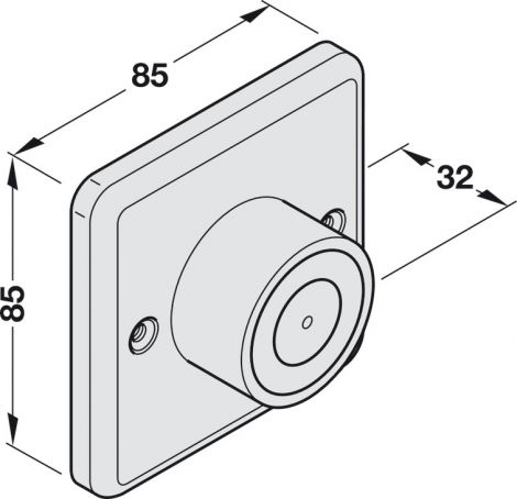 Edelstahl-Design Elektromagnet Edst-D. EM 500 G