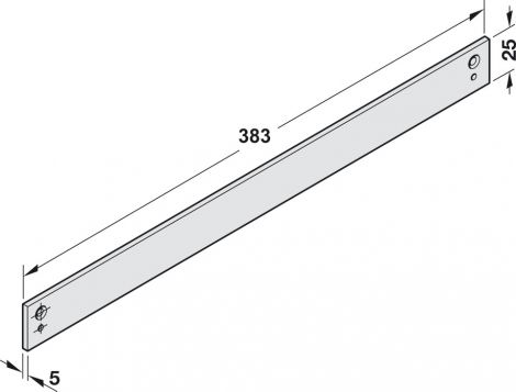 Montageplatte TS 90 silbf.