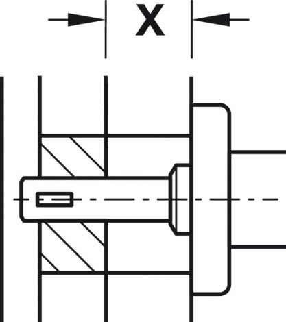 Drueckerstift St.verz.10x70mm