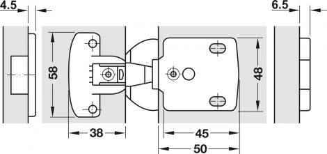 ohne Aximat 300 Armteil Zw.6,5 vern.LR=32mm