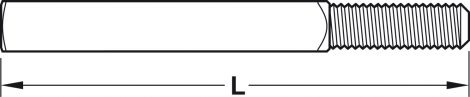 ≥ 38 – ≤ 63 mm Wechselstift M8 9x90mm