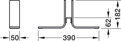 eloxiert E6/EV1 Fuß LOW CP30/TP30 Al. elox.