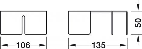 eloxiert E6/EV1 T-BESCHLAG CP30/TP30 Aluminium eloxiert