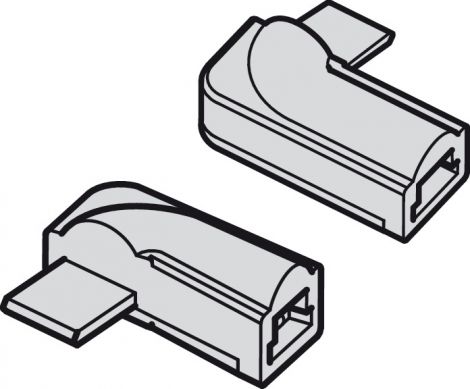 22 mm Loox Eckverbinder rs. zu LED2024