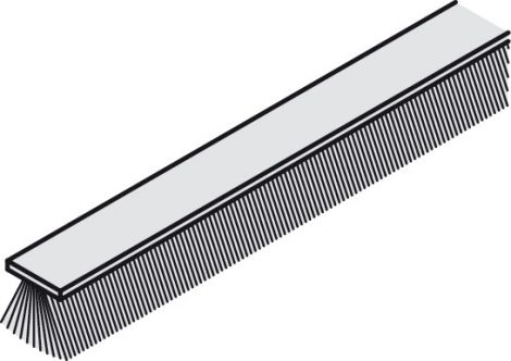 2.500 mm Buerstendichtung grau H=9mm 2,5m