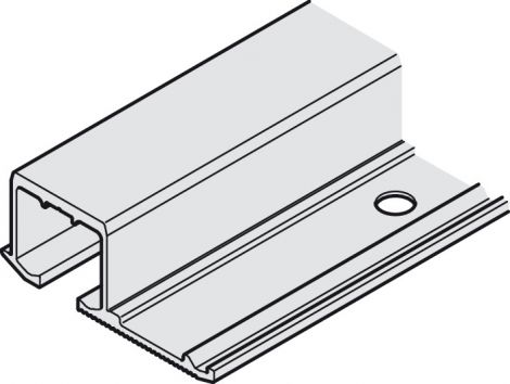 Einfach-Laufschiene, gelocht, zum Schrauben