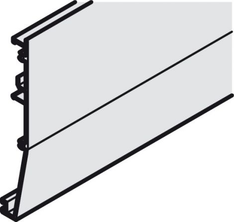 2.000 mm Clipblende Al.silbf.105/2000mm