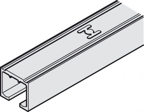 Einfach-Laufschiene, gelocht, zum Aufschrauben