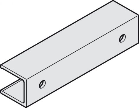 Aluminium Hawa Clip-Teil Alu fuer Holz-Blenden