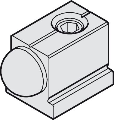 Schienenstopper Alu