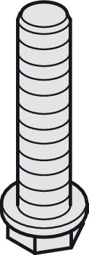 verzinkt Tragschraube St.verz. M8x35mm