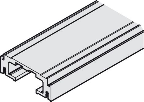 silberfarben, eloxiert Laufschiene Al.silberf. 2,5m