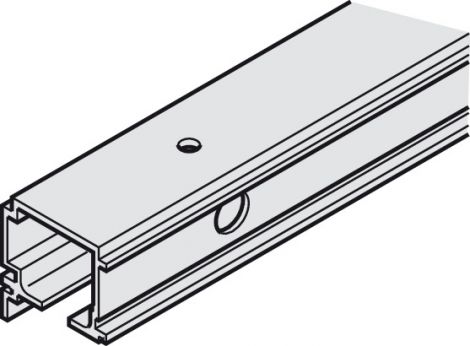 39 mm Laufschiene Porta Alu blank 2,0m