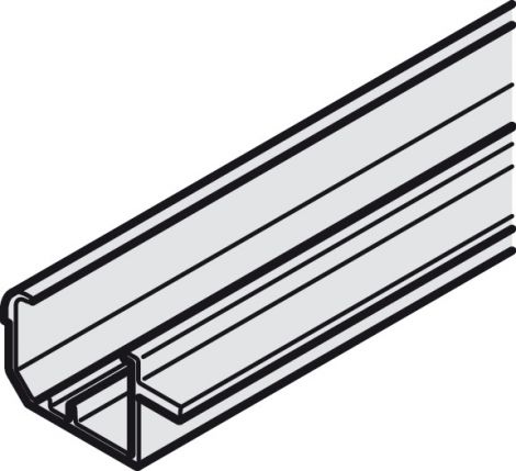 Einfach-Laufschiene, oben, zum Einpressen und Einkleben in eine Nut von 28 mm
