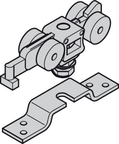 Häfele Slido Classic 40-P Variante A, B Laufw. Slido Classic 40-P