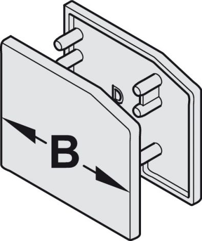 Endkappenset, für Häfele Slido D-Line11