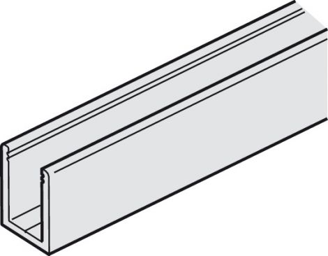 silberfarben, eloxiert Fuehrungsschiene Alu silb. 6,0m