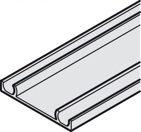 Aluminium Laufschiene Alu.silbf. 3500mm