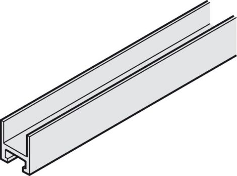 silberfarben, eloxiert Puro Glas-Aufnahmeprofil silbf. 6,0m