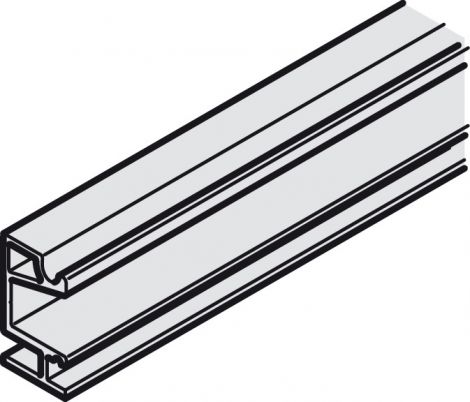 schwarz, eloxiert Slido D-LI11 Bef.schiene schw. 19mm/2m