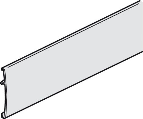 2.500 mm Clip-Blende Alu silb. 2,5m