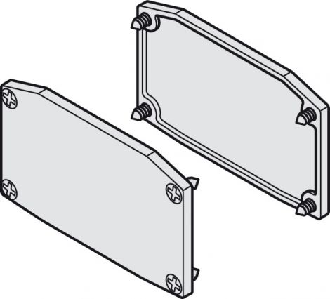 Endkappenset, für Häfele Slido D-Line11, Höhe 33 mm