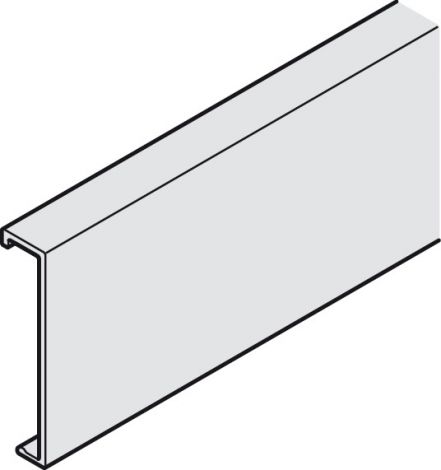 silberfarben, eloxiert Slido Abd. für Laufwerke Alu.blank