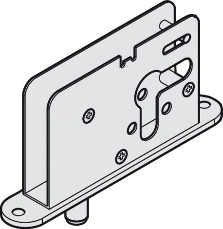 Bolzenriegelschloss, vorgerichtet für Profilzylinder