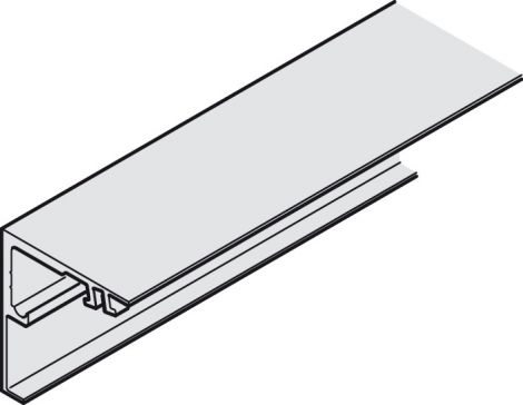 edelstahlfarben, eloxiert Muto M 60 Laufschiene Alu.edstf. Wand 6m