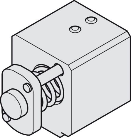 ≤120 kg Junior 120 Federpuffer f.Laufschiene