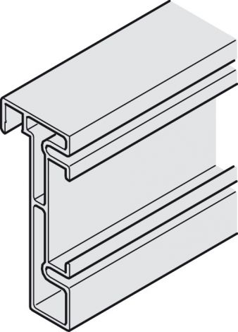 Aluminium Slido F-Li32 80B Rahmenprof.Al.silb.2,5m