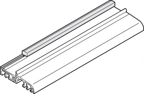 Schwellensystem T/TB Adapterprofil grau