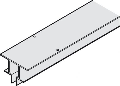 silberfarben, eloxiert Porta 60/100 Ls.integr.Deckenm.Alu.2,5m