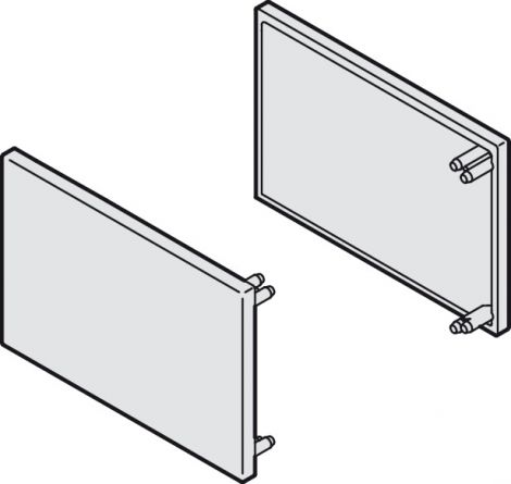 Endkappenset, für Einfachlaufschiene 31 x 33 mm (B x H) mit Befestigungsschiene 19 mm und Clipblende