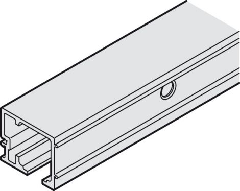 silberfarben, eloxiert Junior 80/100 Laufs.Wandm.Alu.2,0m